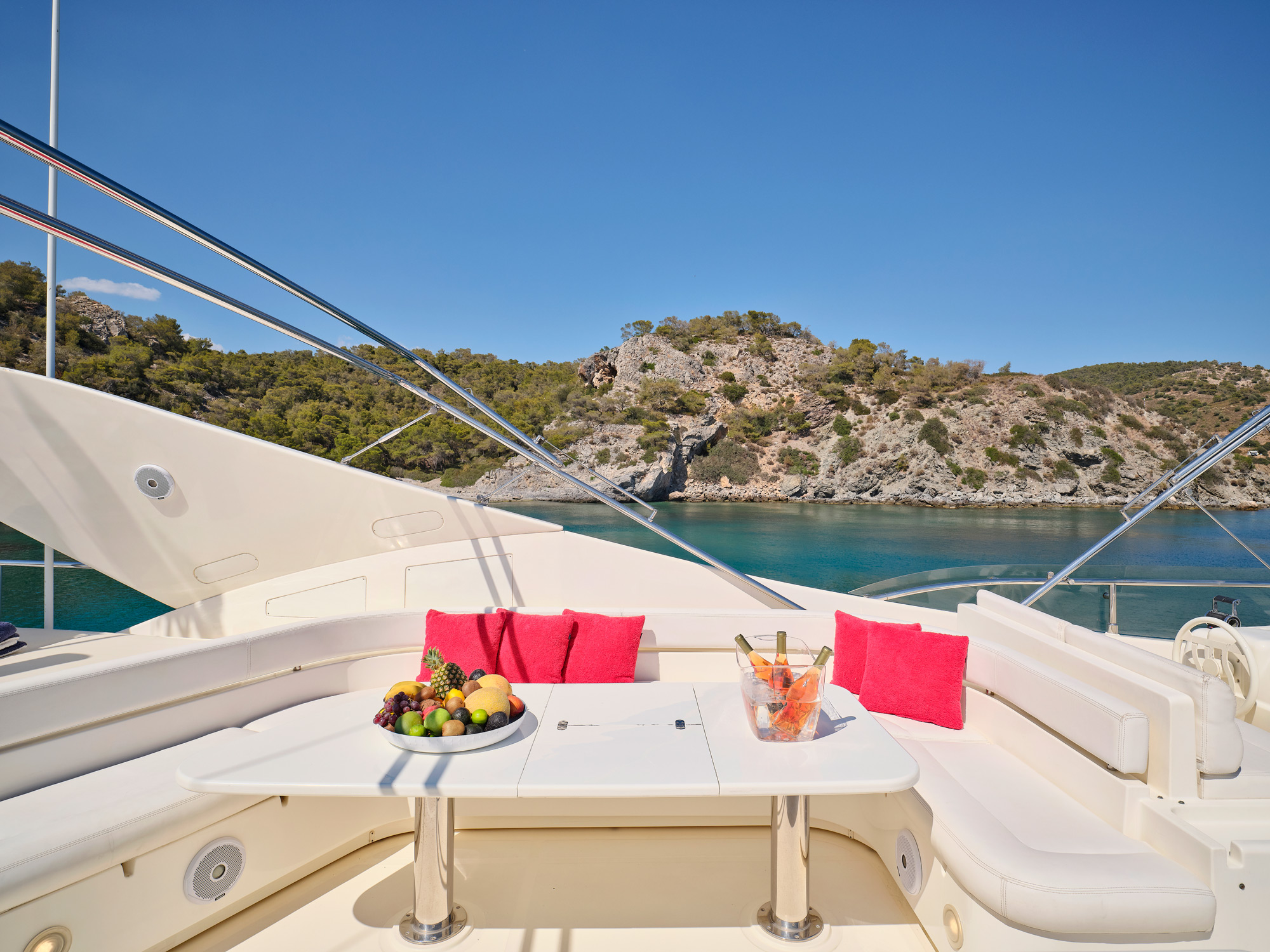 Ferretti 880 Boat Rental Grécia Portugal — view 2