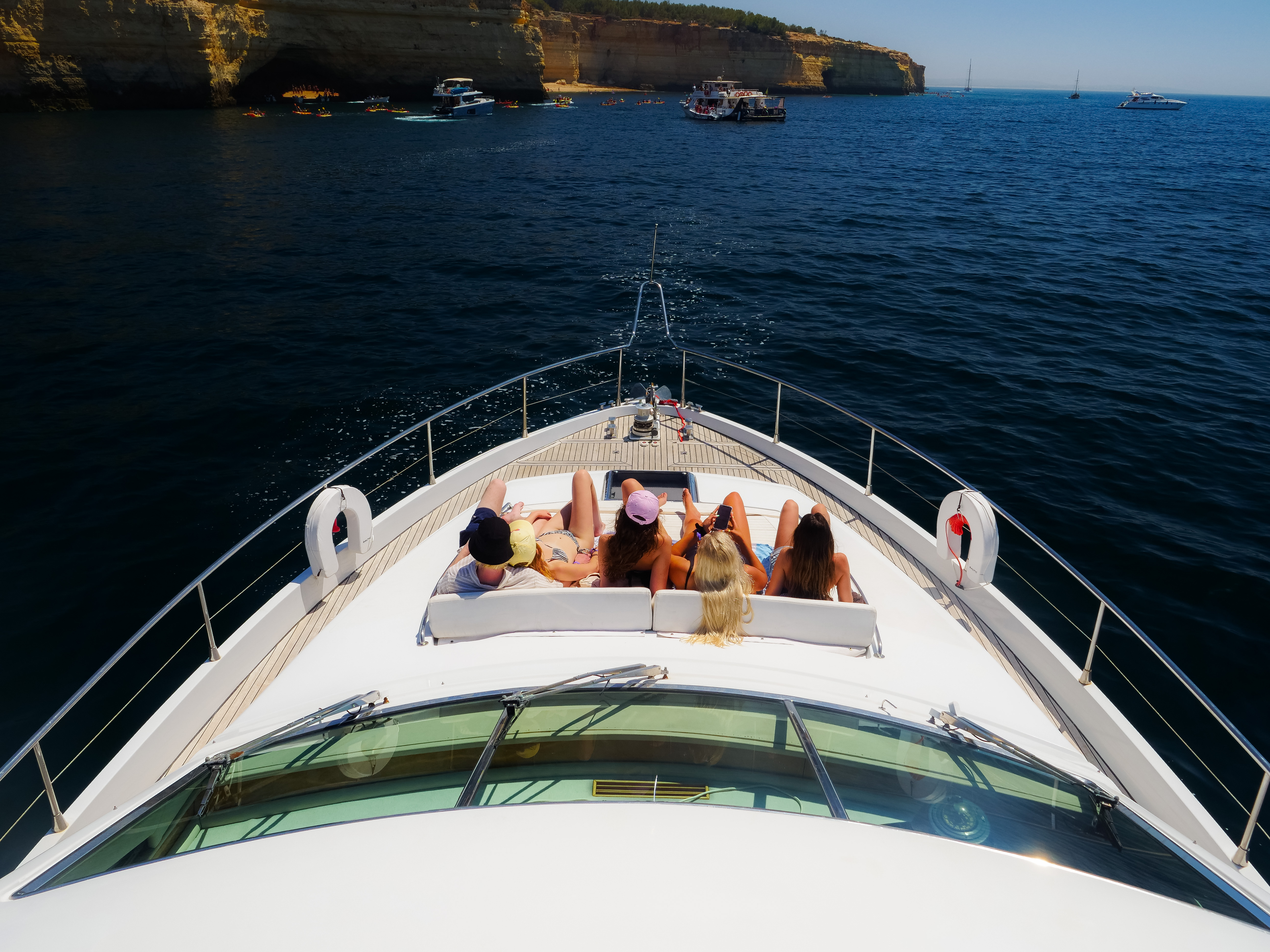 Luxury Flybridge 65 Boat Rental Algarve Portugal — view 3